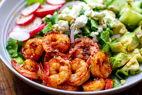 Grilled Shrimp Salad