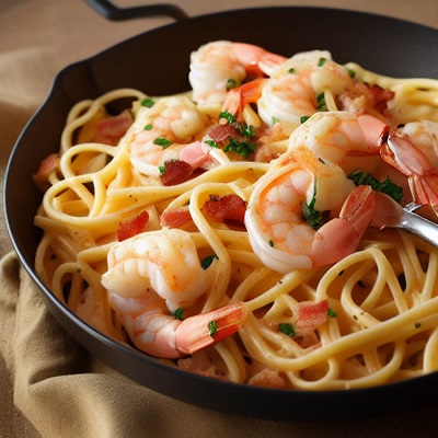 Shrimp Carbonara