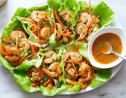 Shrimp Lettuce Wraps