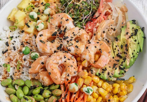 Shrimp Poke Bowl