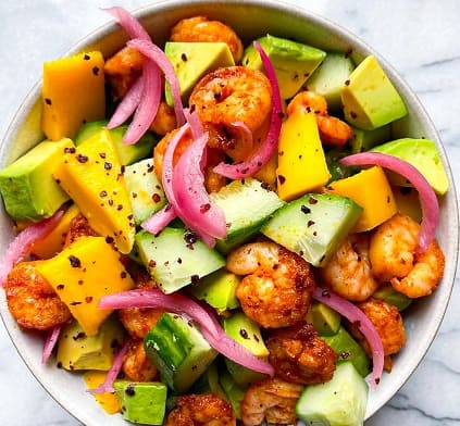 Mango Shrimp Salad